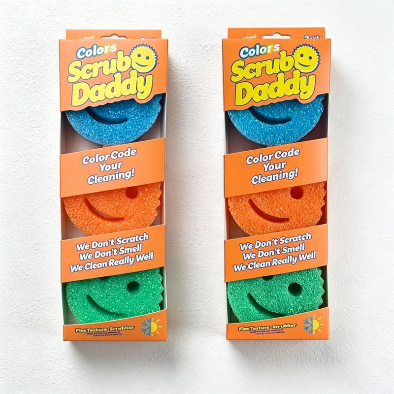 CouldNook Smiley Cleaning Sponge - Round Face Scrubber Options