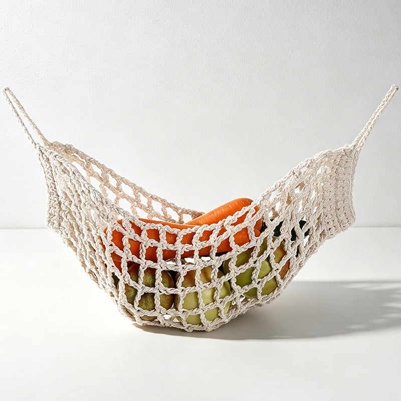 CouldNook Flat Woven Utility Storage Net - Pastoral Hanging Organizer