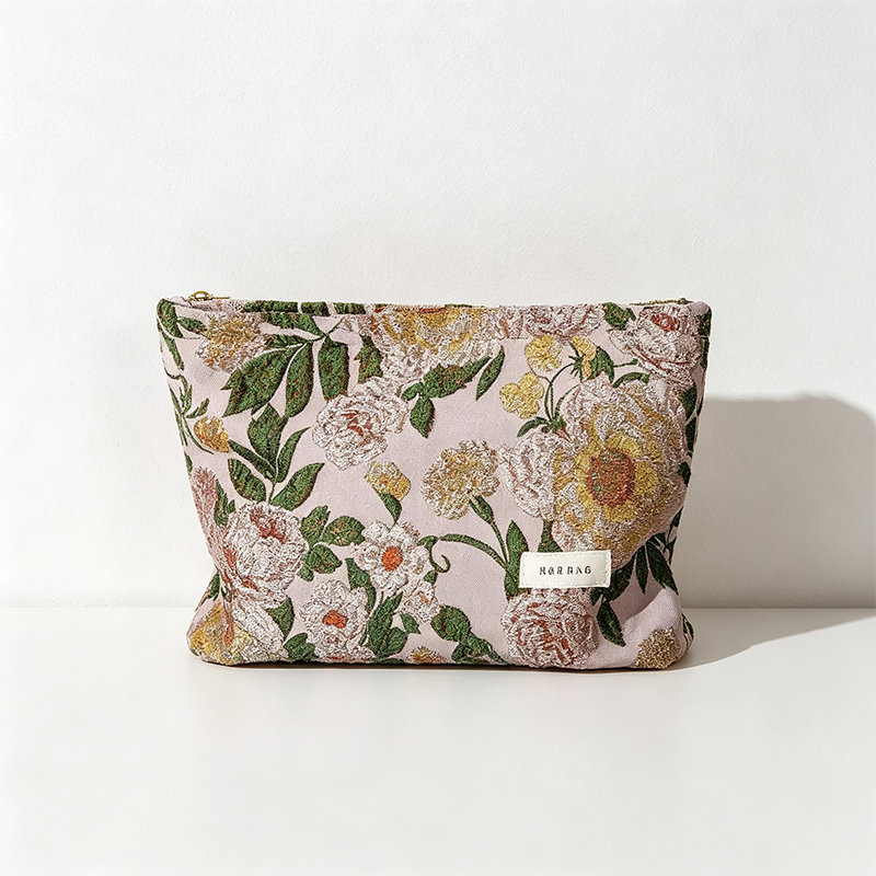 CouldNook Vintage Floral Makeup Pouch - Vanity Storage Accent