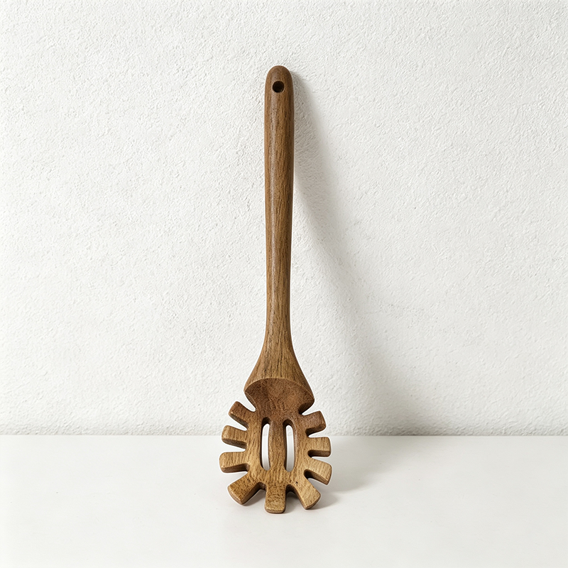 CouldNook Acacia Wood Kitchen Utensil - Slotted Spoon Collection