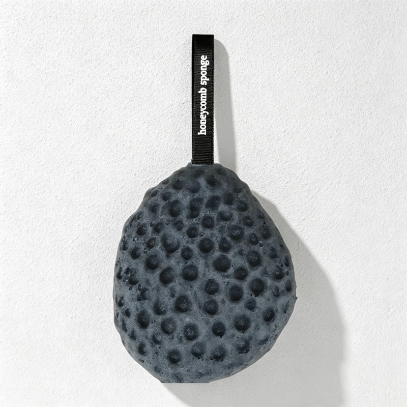 CouldNook Round Honeycomb Bath Sponge - Colorful Hanging Scrubber