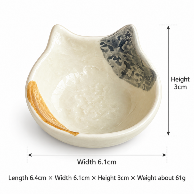CouldNook Cat Dipping Dish - Head and Reclining Shapes