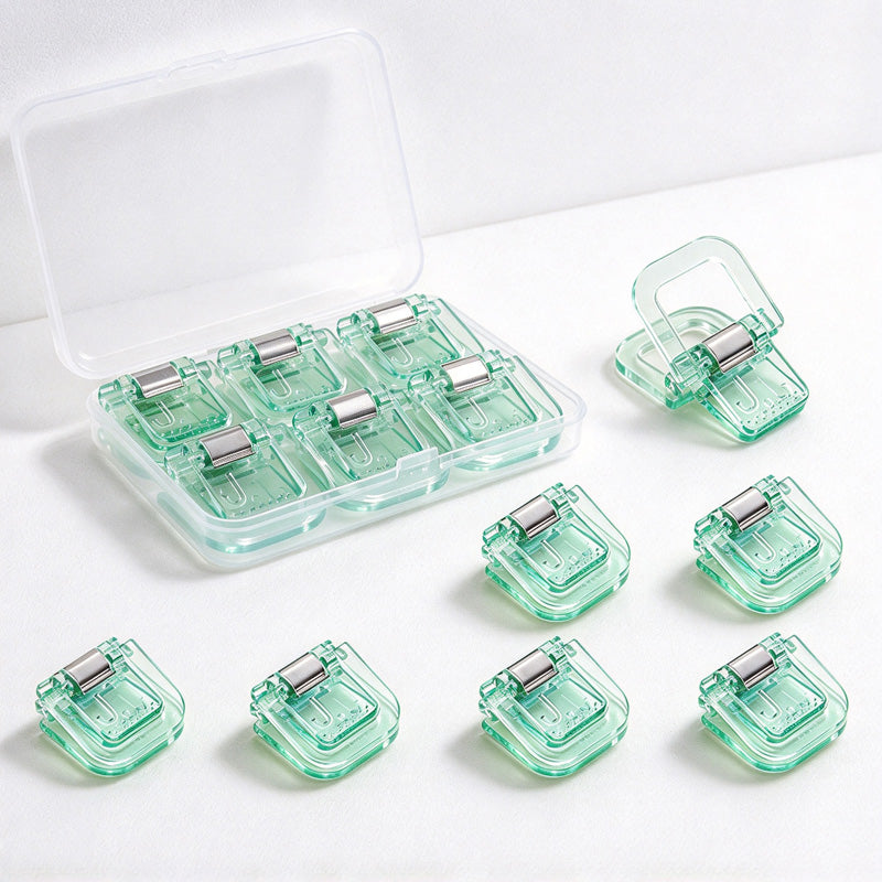 CouldNook Paper Clip Set - Translucent Bodies And Folding Square Handles