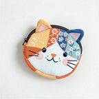 CouldNook Patchwork Cat Pouch - Pointed Ears And Contrasting Panels