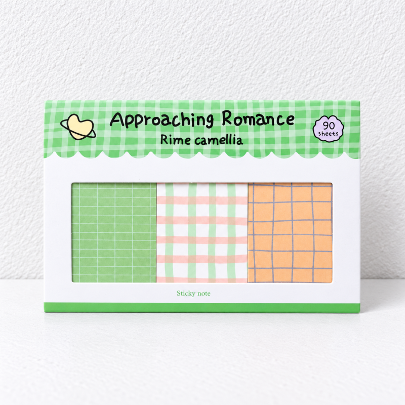 CouldNook Combination Sticky Notes - Coordinated Grid Memo Set