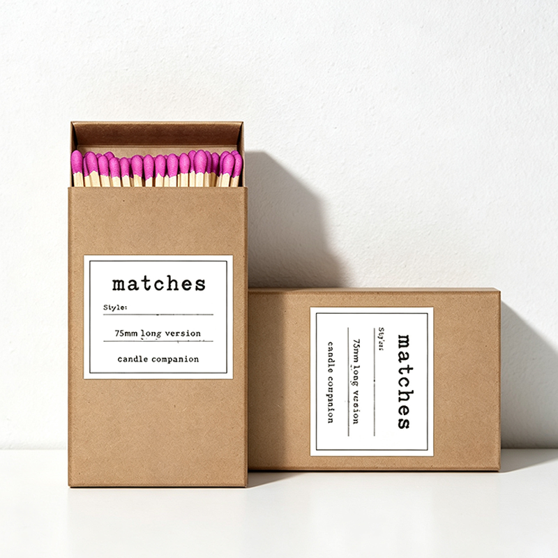 CouldNook Kraft Paper Matchbox with Wooden Matches Home Accent