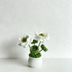 CouldNook Rabbit Flower Planter Ornament - Rabbit and Lotus Designs