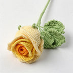 CouldNook Yarn Rose Flower Ornament - Stemmed Color Choices