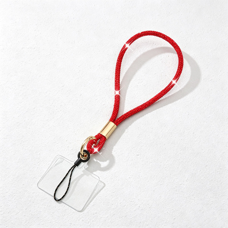 CouldNook Rhinestones Set Wrist Phone Strap with Figure-Eight Links