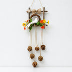 CouldNook Botanical Wall Hanging - Twig Frame and Dangling Accents