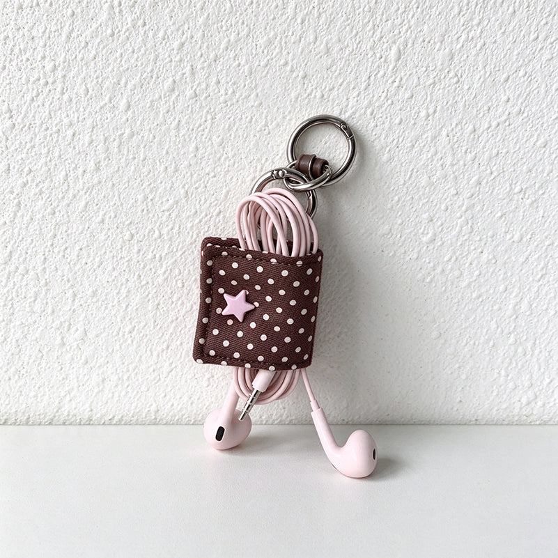 Patterned Cable Organizer - Square Wrap and Star Fastener