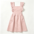 CouldNook Blue Ruffle Apron - Calm Pinafore Kitchen Layer