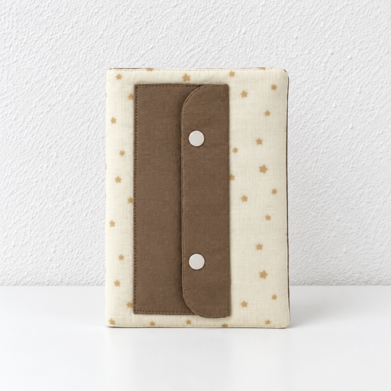 CouldNook Fabric Notebook Cover - Snap Pen Pocket Panel