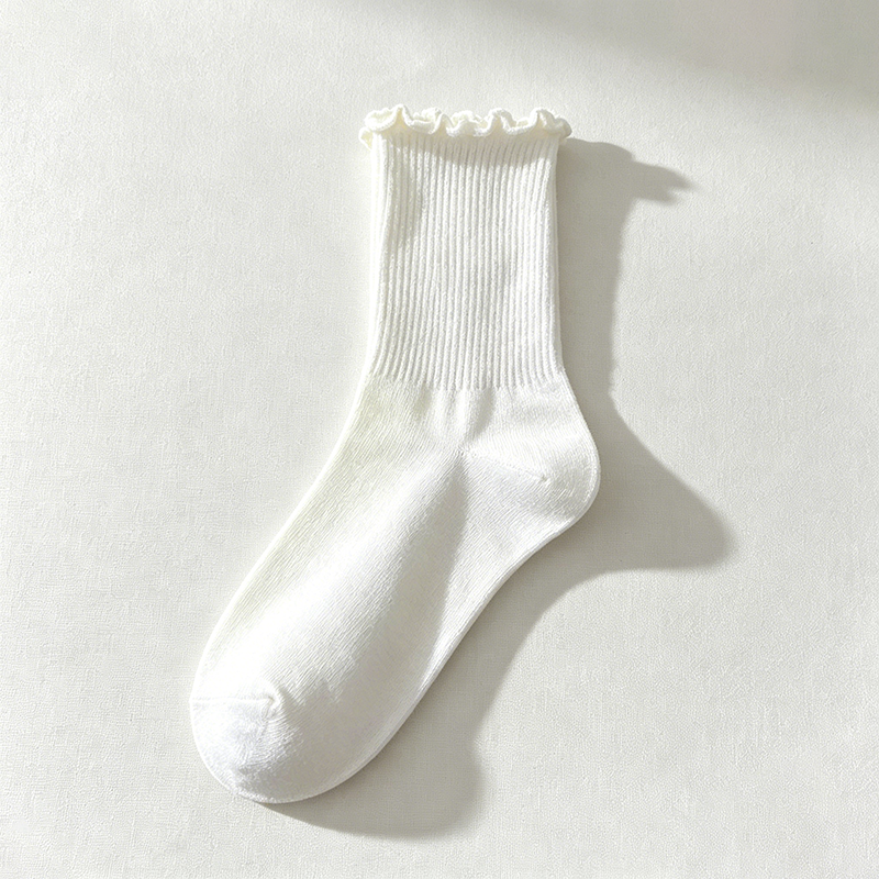 CouldNook Lace Edge Ankle Socks - Gentle Shoe Accent