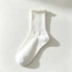 CouldNook Lace Edge Ankle Socks - Gentle Shoe Accent