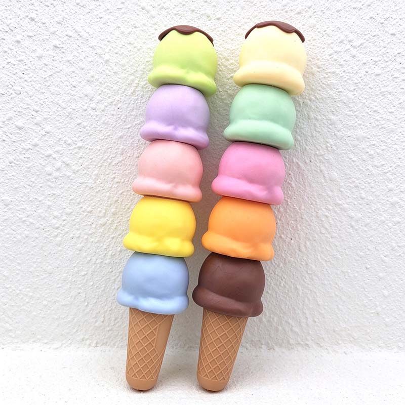 CouldNook Ice Cream Highlighter - Five Stacking Scoops And Textured Cone