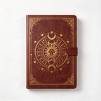 CouldNook Celestial Notebook - Sun and Moon Foil Pattern and Lined Pages