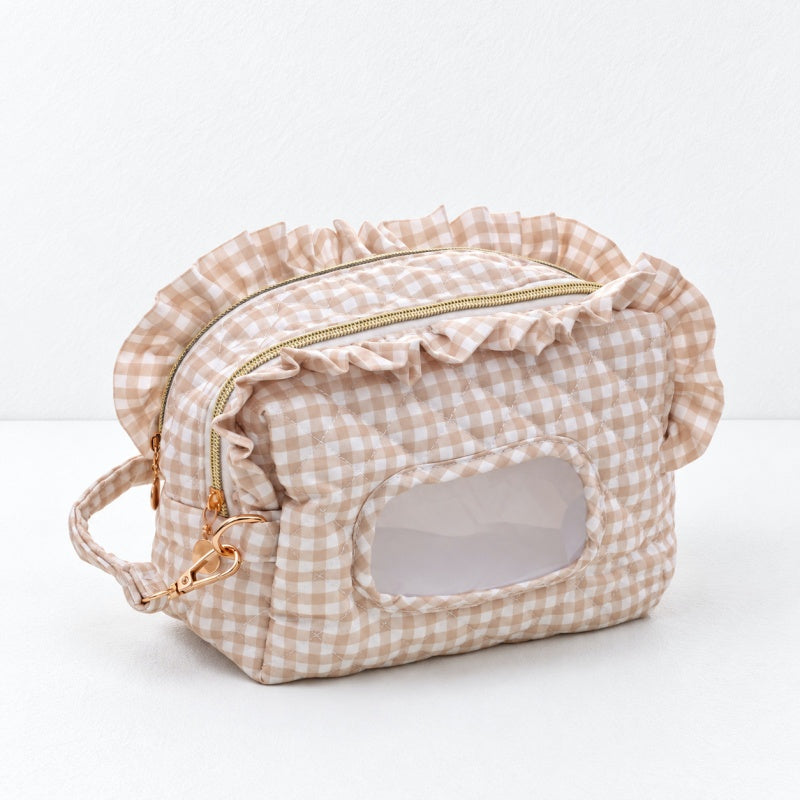 CouldNook Ruffled Tissue Storage Bag - Double Zipper Sections