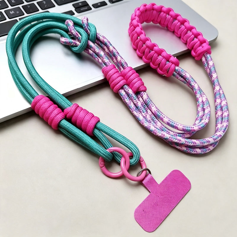 CloudNook Braided Phone Lanyard‑Outdoor Crossbody Strap