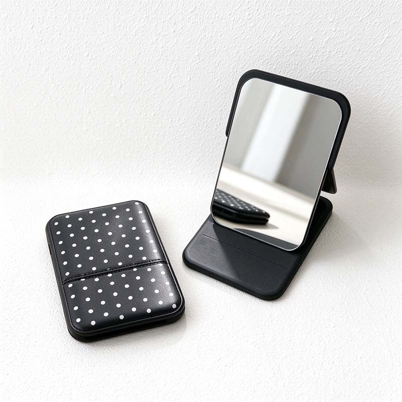 CouldNook Polka Dot Folding Mirror - Adjustable Cover Stand