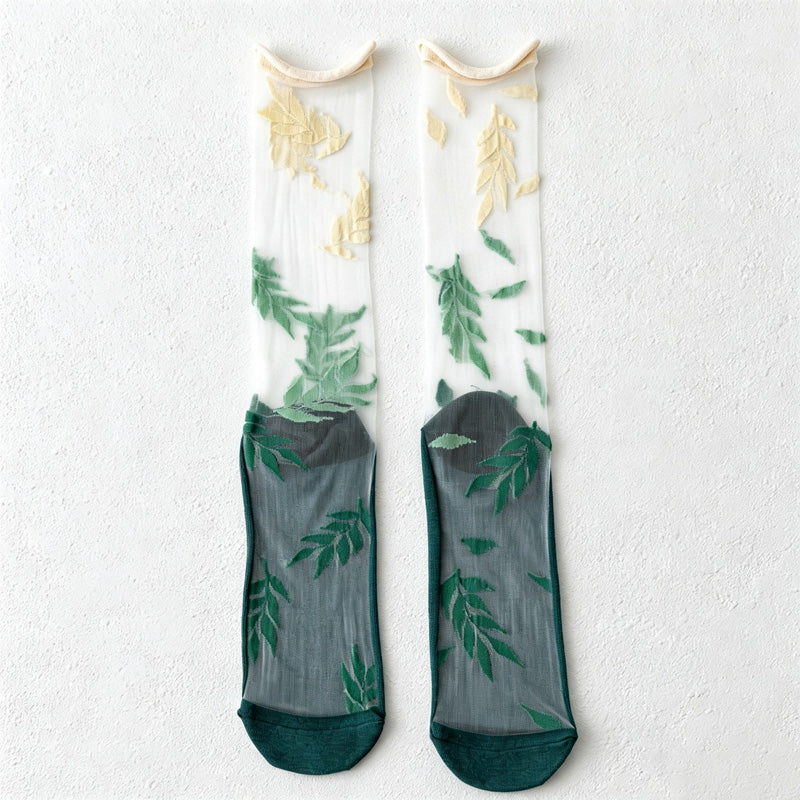 CouldNook Graphic Knee-High Socks-Knee High Length