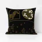 CouldNook Botanical Decorative Pillow Cover - Dark Framed Artwork