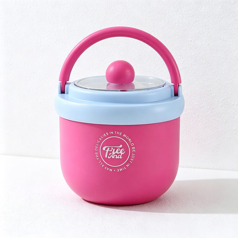 CouldNook Breakfast Cup - Swing Handle and Clear Round-Knob Lid