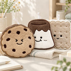 CouldNook Dessert Hand Towel - Smiling Cookie Biscuit and Pudding