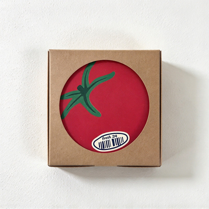 CouldNook Illustrated Coaster - Ceramic Disc and Colorful Seasonal Motifs