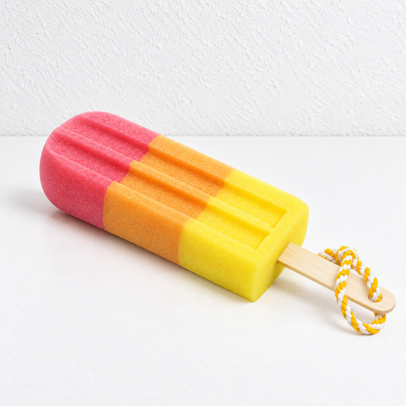 Popsicle Sponge Cup Brush with Hanging Cord