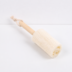 CouldNook Luffa Cup Brush - Wood Handle and Hanging Loop