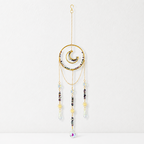 CouldNook Gemstone Moon Suncatcher Ornament - Circular Hanging Frame