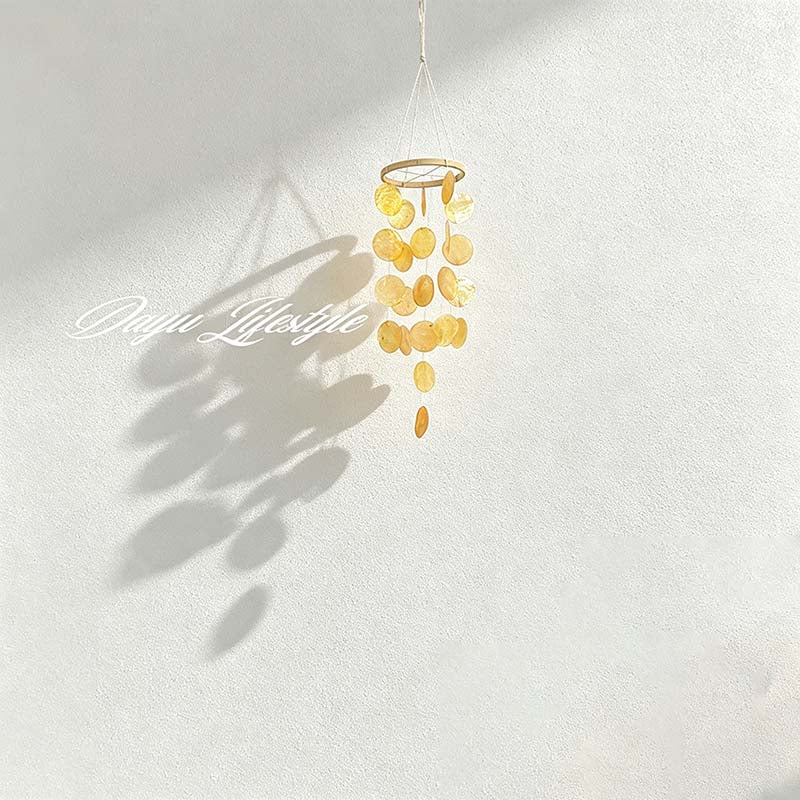 CouldNook Shell Wind Chime Material Kit - Moon Ring Options