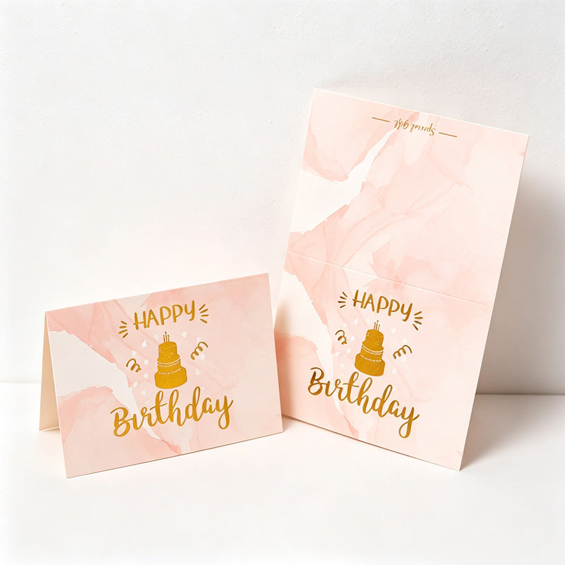 CouldNook Birthday Greeting Card - Pastel Foil Message Designs