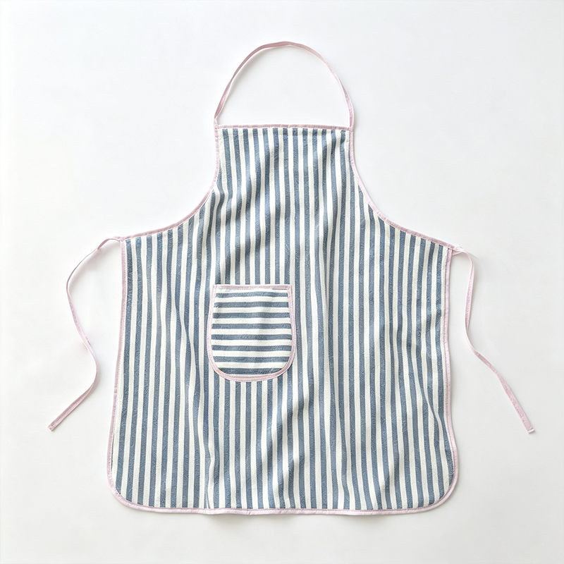 CouldNook Striped Bib Apron - Contrast Pocket Kitchen Essential