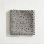 CouldNook Floral Cleaning Cloth Set - Four Pieces And Scalloped Edges