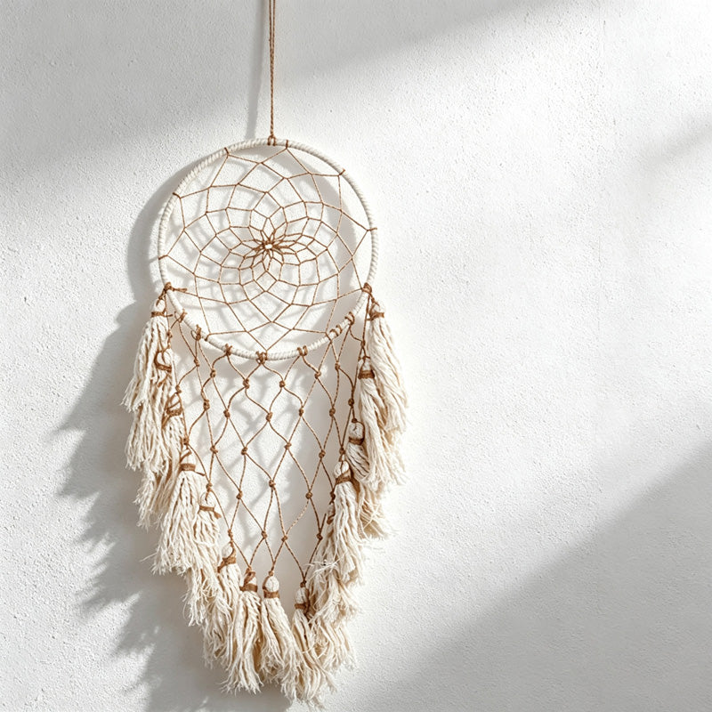 CouldNook Feather Dreamcatcher - Beaded Layered Tassel Wall Hanging