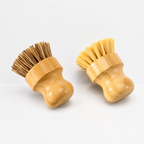 CouldNook Bamboo Stamp Dish Brush - Round Coconut Bristle Options
