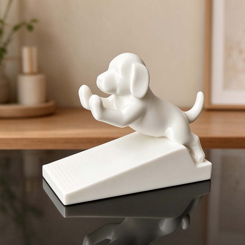 CouldNook Dog Door Stop - Raised Paws Wedge