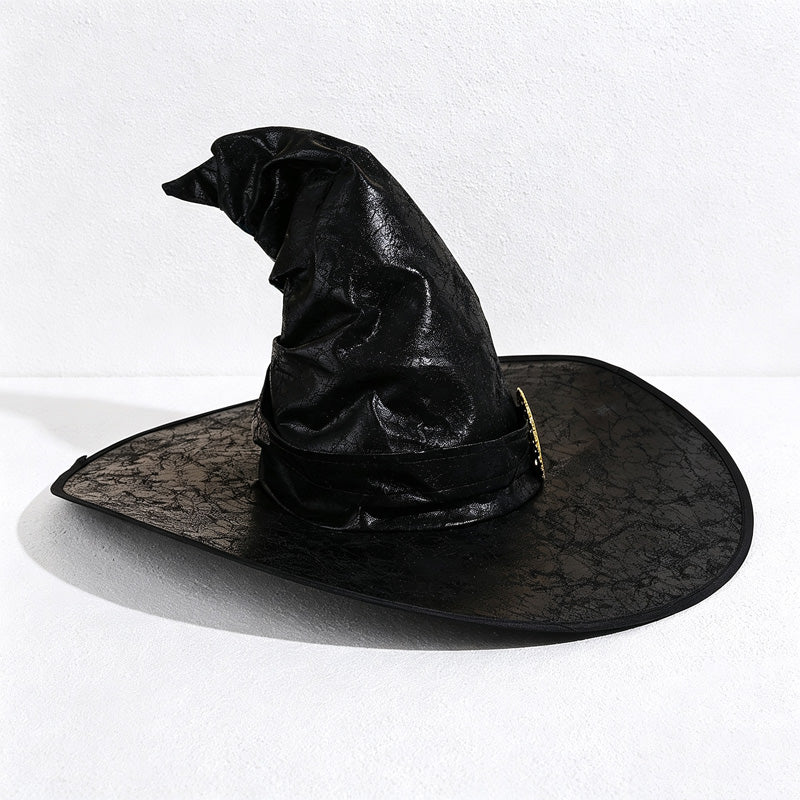 CloudNook Buckle Witch Hat‑Halloween Cosplay Party Accessory
