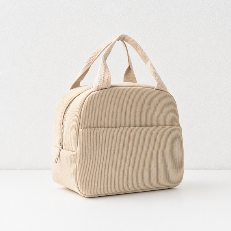 CouldNook Ribbed Lunch Bag - Rounded Top and Front Pocket