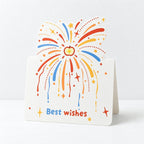 CouldNook Fireworks Greeting Card - Colorful Celebratory Wishes Design