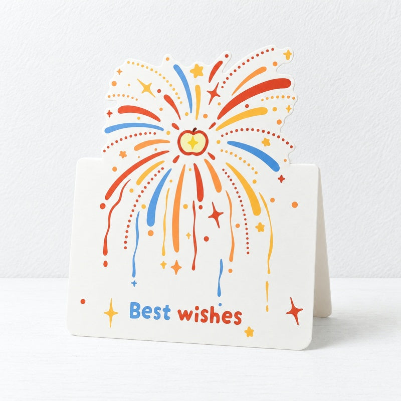 CouldNook Fireworks Greeting Card - Colorful Celebratory Wishes Design