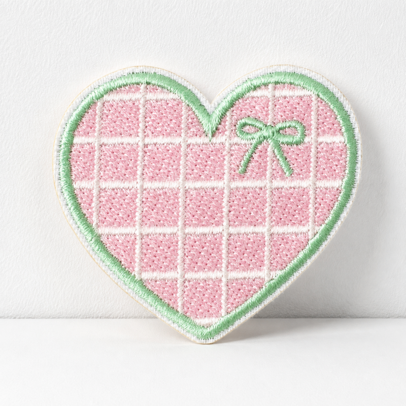 CouldNook Heart Pattern Patch - Checks Florals and Color Options