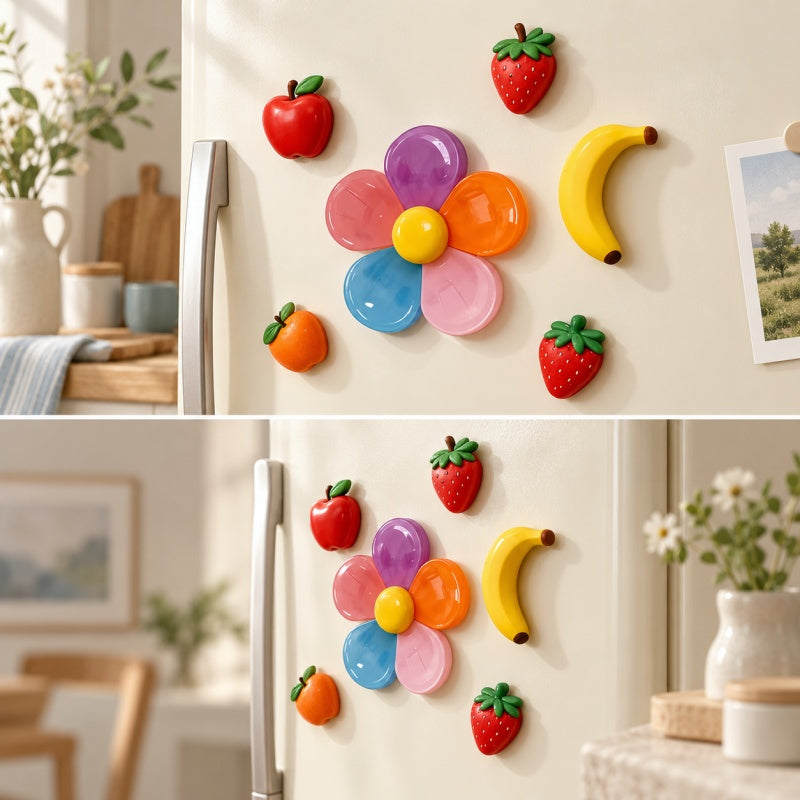 CouldNook Flower Magnetic Bag Clip - Rotating Petal Design