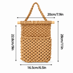 CouldNook Woven Hanging Storage Pocket - Knotted Mesh