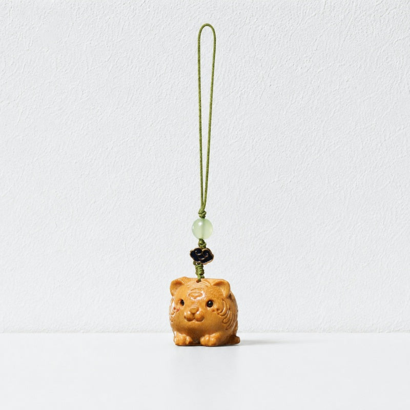 CouldNook Wood-Look Zodiac Phone Charm - Loop Cord Attachment