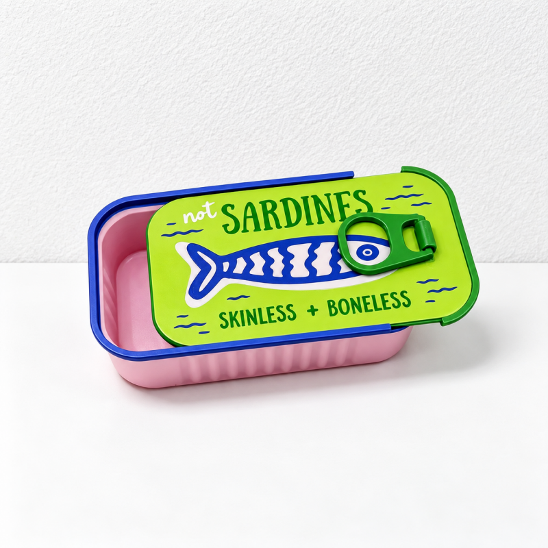 CouldNook Sardine Jewelry Case - Sliding Lid And Fish Shaped Inserts