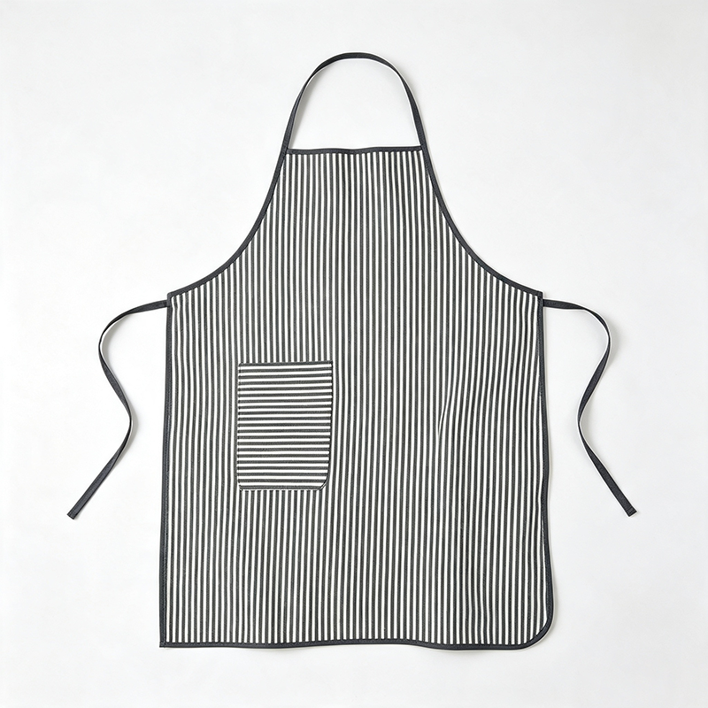 CouldNook Striped Bib Apron - Bright Piped Kitchen Cover