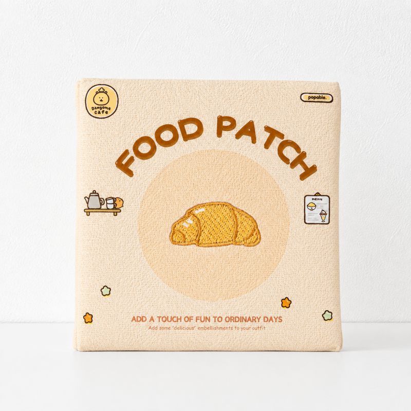 CouldNook Food Embroidered Patch - Bread Sushi and Drink Designs